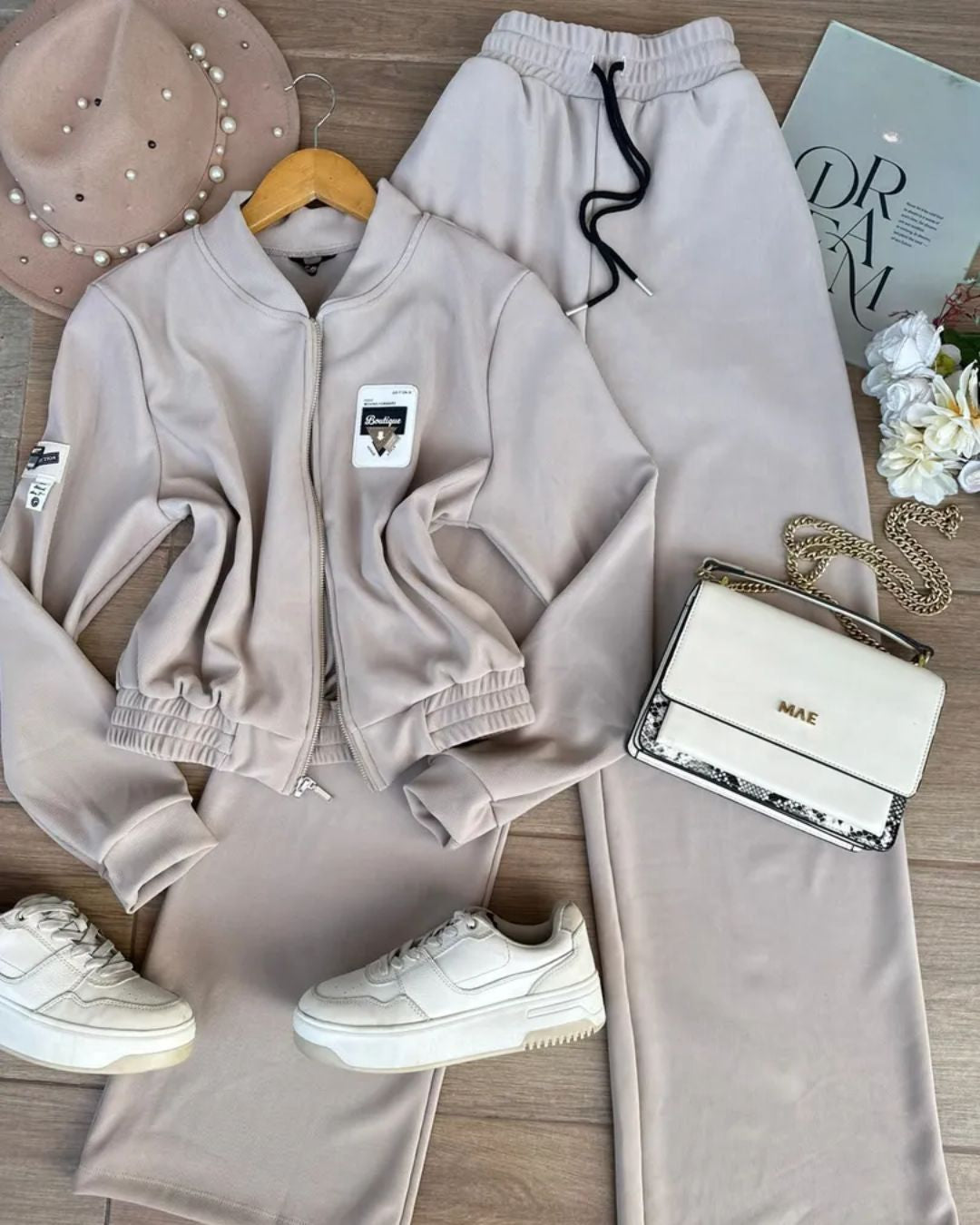 CONJUNTO CHAQUETA Y PANTALON RIB