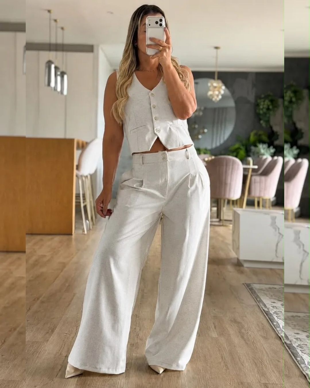 CONJUNTO CHALECO Y PANTALON