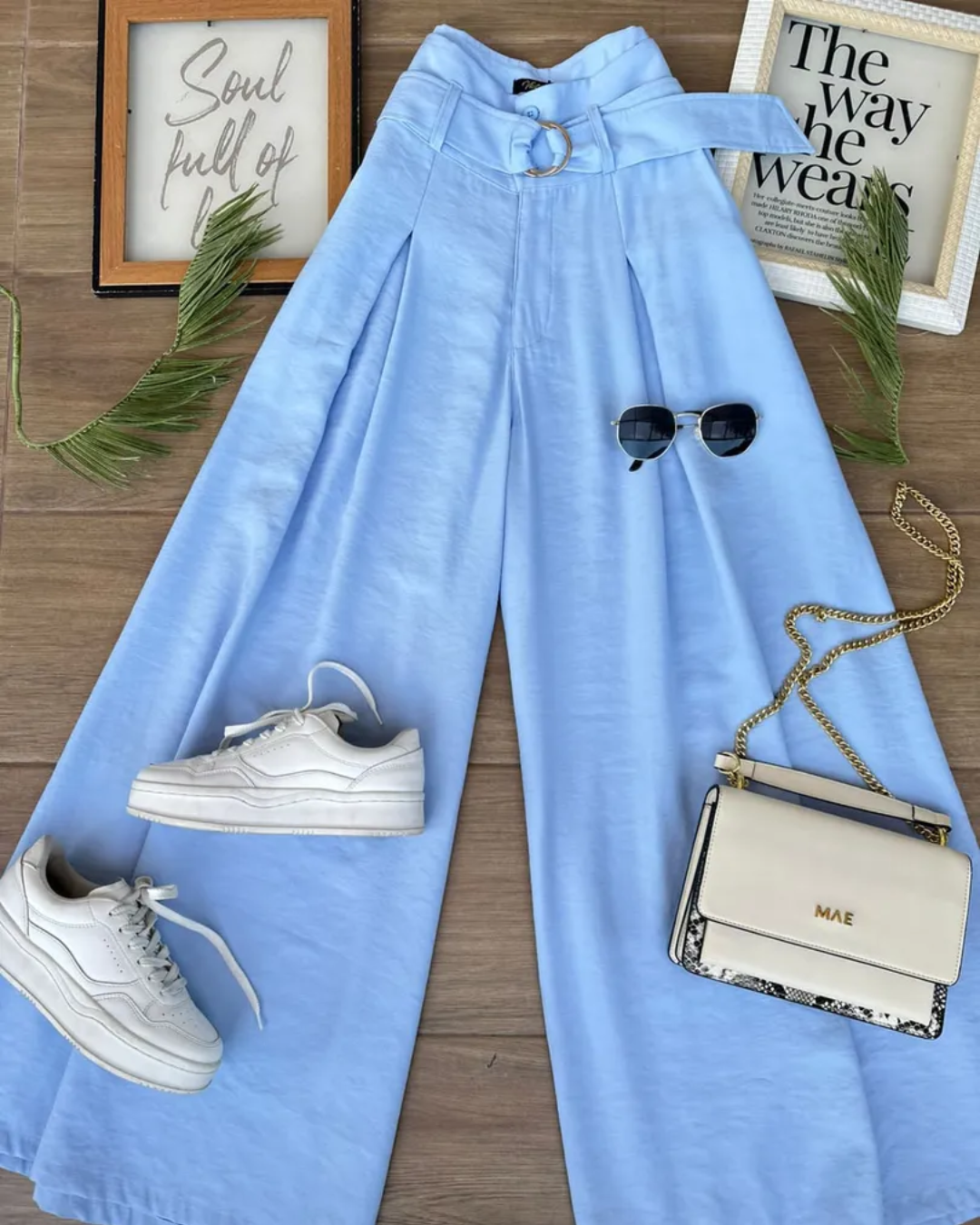 FALDA PANTALON CON CINTURON