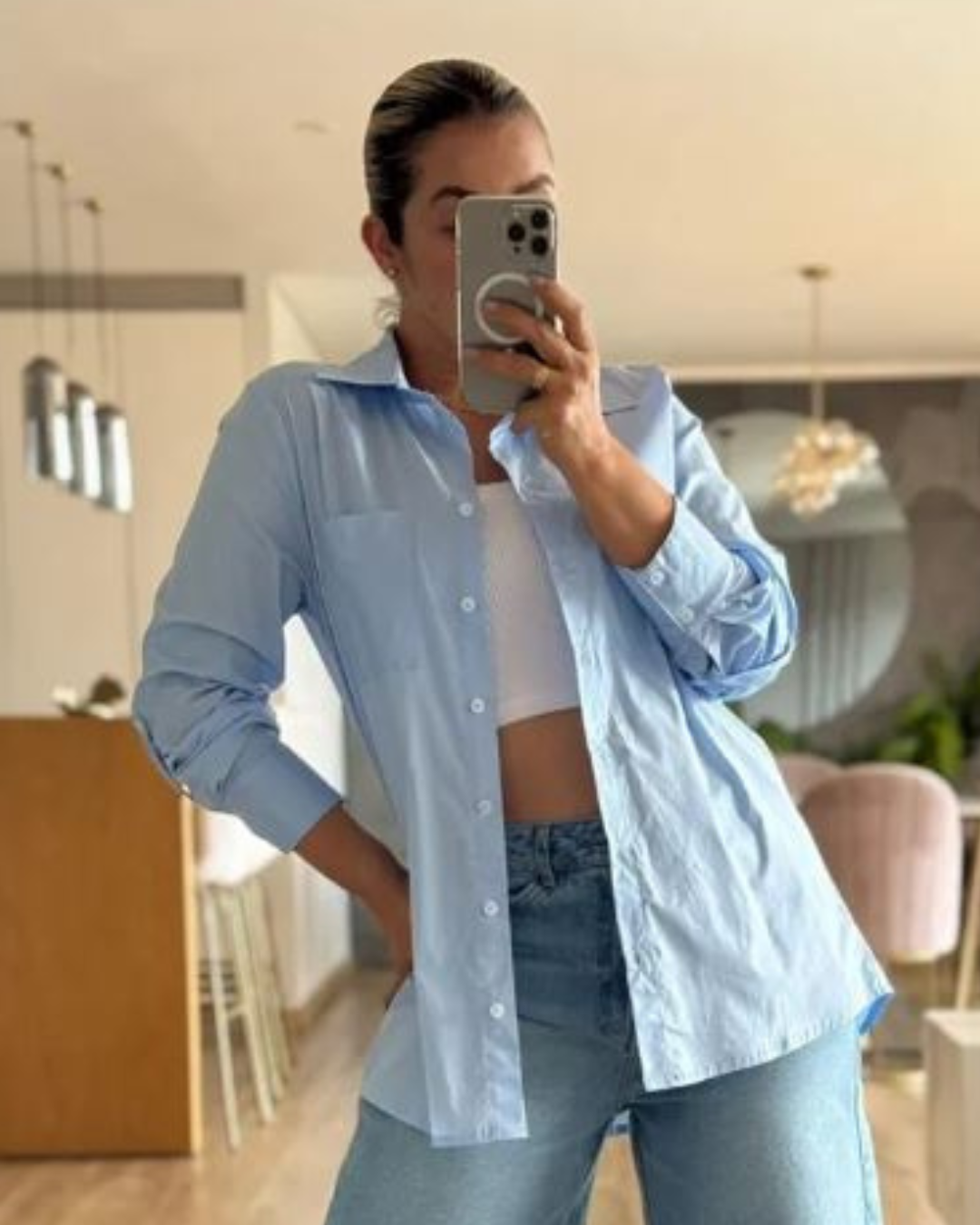 BLUSA MANGA LARGA