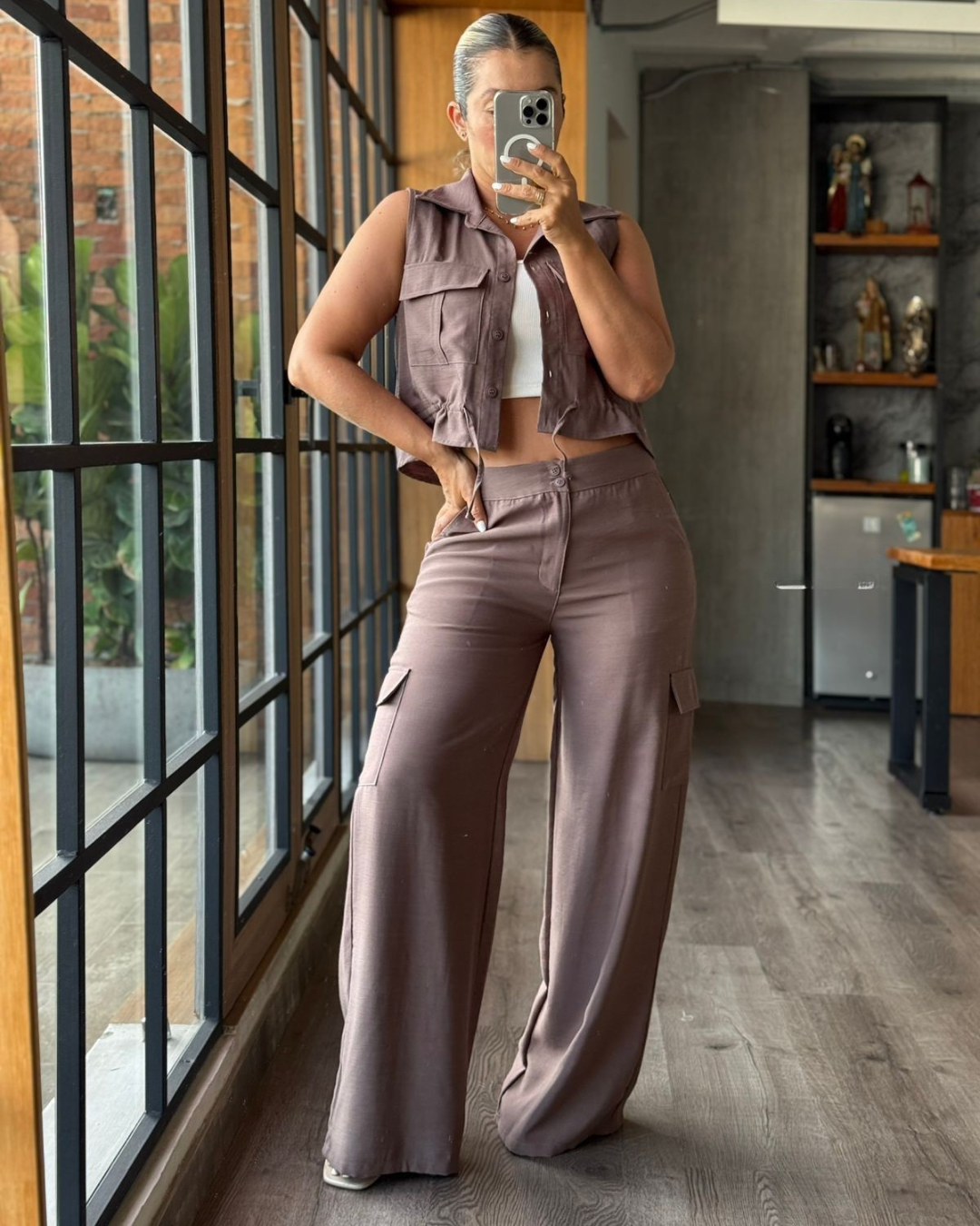 CONJUNTO CHALECO Y PANTALON CARGO