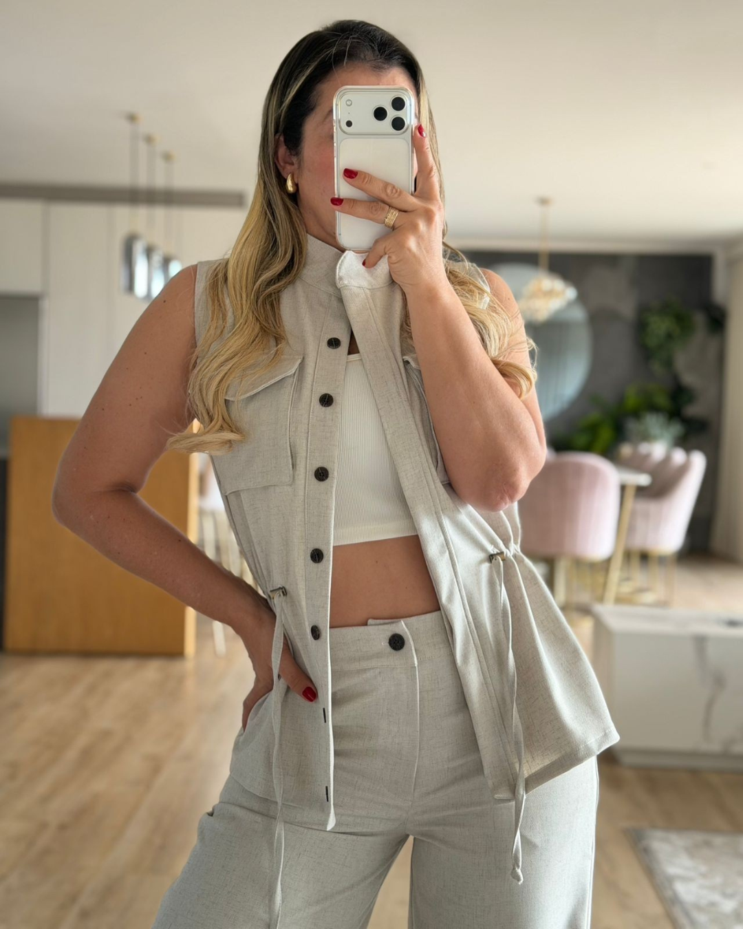 CONJUNTO CHALECO PANTALON