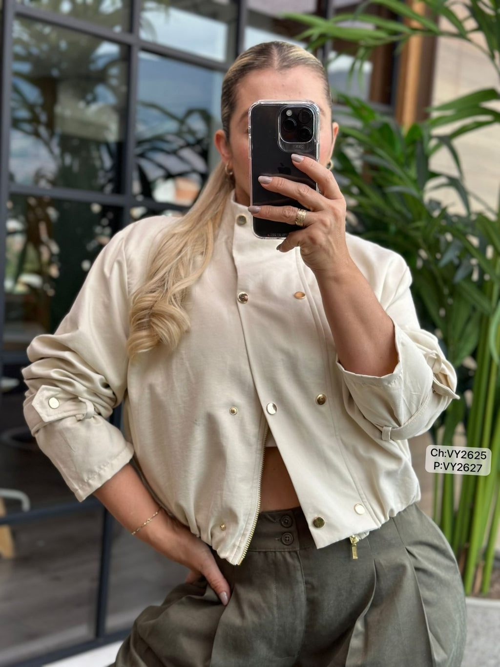 CHAQUETA CUELLO ALTO